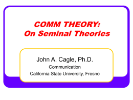 Approaches to Communication - California State University, Fresno