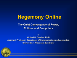Hegemony Online - People Pages - University of Wisconsin
