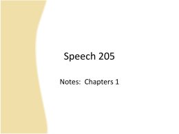 Speech 205 - Springfield Public Schools