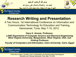 ticet ppt on reseach writing and presentation