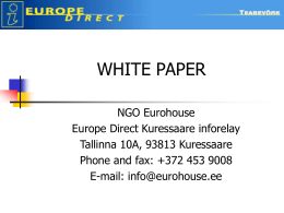 White Paper on a European Communication policy