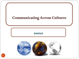Cultural Variables in Communication