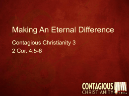 Making An Eternal Difference