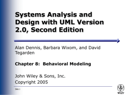 Chapter 8: Behavioral Modeling - FSU Computer Science Department