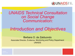 UNAIDS technical consultation on social change communication