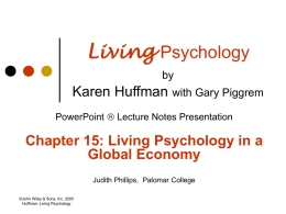 Living Psychology by Karen Huffman
