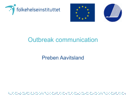 Outbreak communication