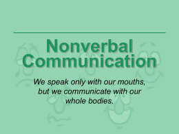 body language - Professional Communications