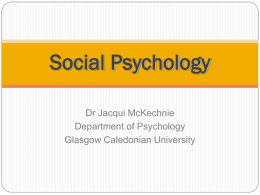 Social Psychology Definition of Social Psychology