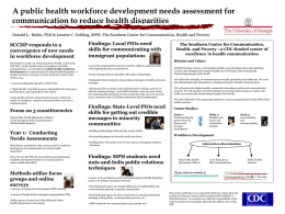 A public health workforce development needs assessment