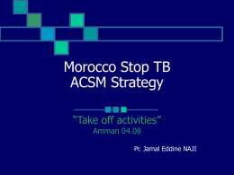 Morocco [] - Stop TB Partnership