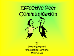 Research shows that an effective peer mediation program can