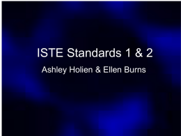 ITV Lesson-ISTE Standards 1 & 2 (PPT format)