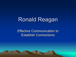 Ronald Reagan on Communication