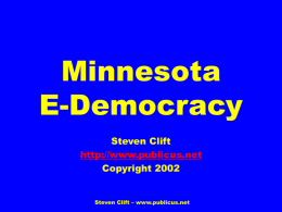 Minnesota E-Democracy