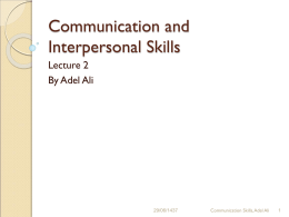 Modes of communications