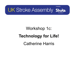 Technology for life (Catherine Harris)