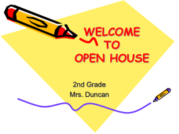 welcome to open house - School District of Clayton
