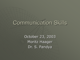 Communication Skills - Calgary Emergency Medicine