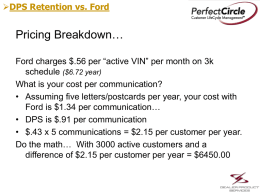 DPS Retention vs Ford