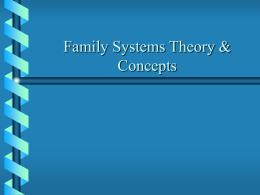 Family Systems Theory & Concepts