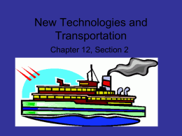 New Technologies and Transportation