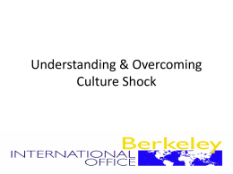 Understanding & Overcoming Culture Shock