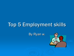 Top 5 Employment skills - studyskills