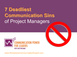 7 Deadliest Communication Sins
