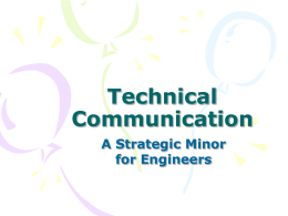 Technical Communication Minor