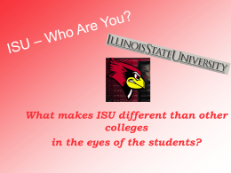 ISU – Who Are You? - My Illinois State