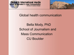 Presentation - University of Colorado Boulder