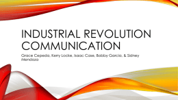 Industrial Revolution Communication