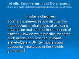 Media, Empowerment and Democracy in East Africa