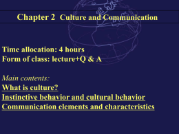 I. What is culture?