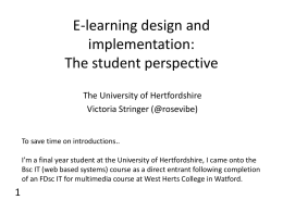 E-learning design and implementation - Study Net