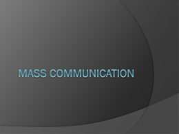 Mass Communication - Northwest ISD Moodle