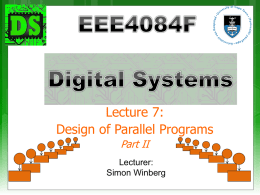 Lecture 07: Design of Parallel Programs