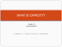 what is capacity? - Professionally Speaking