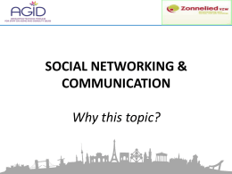 social networking and communication of elderly