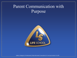 Please click here to and view the Parent Communication