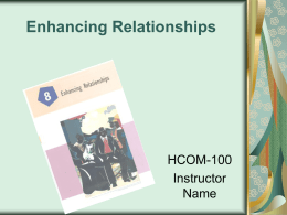 Enhancing Relationships Chapter 8