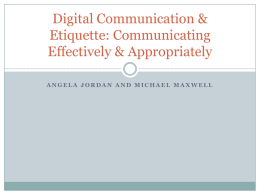 Digital Etiquette - eteachermichaelmaxwell1