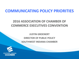 Communicating Policy priorities