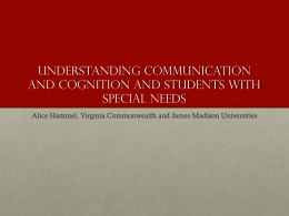 Understanding Communication and Cognition and