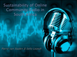 Online Community Radio