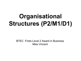 Lesson Presentation Org Structures