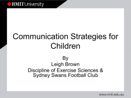 Communication Strategies for Children