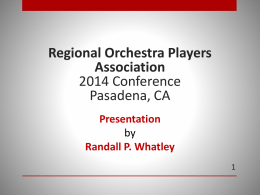 Randall Whatley Powerpoint presentation