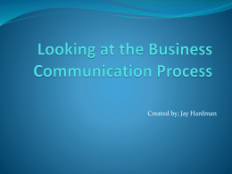 Business Communication Process Day 5x